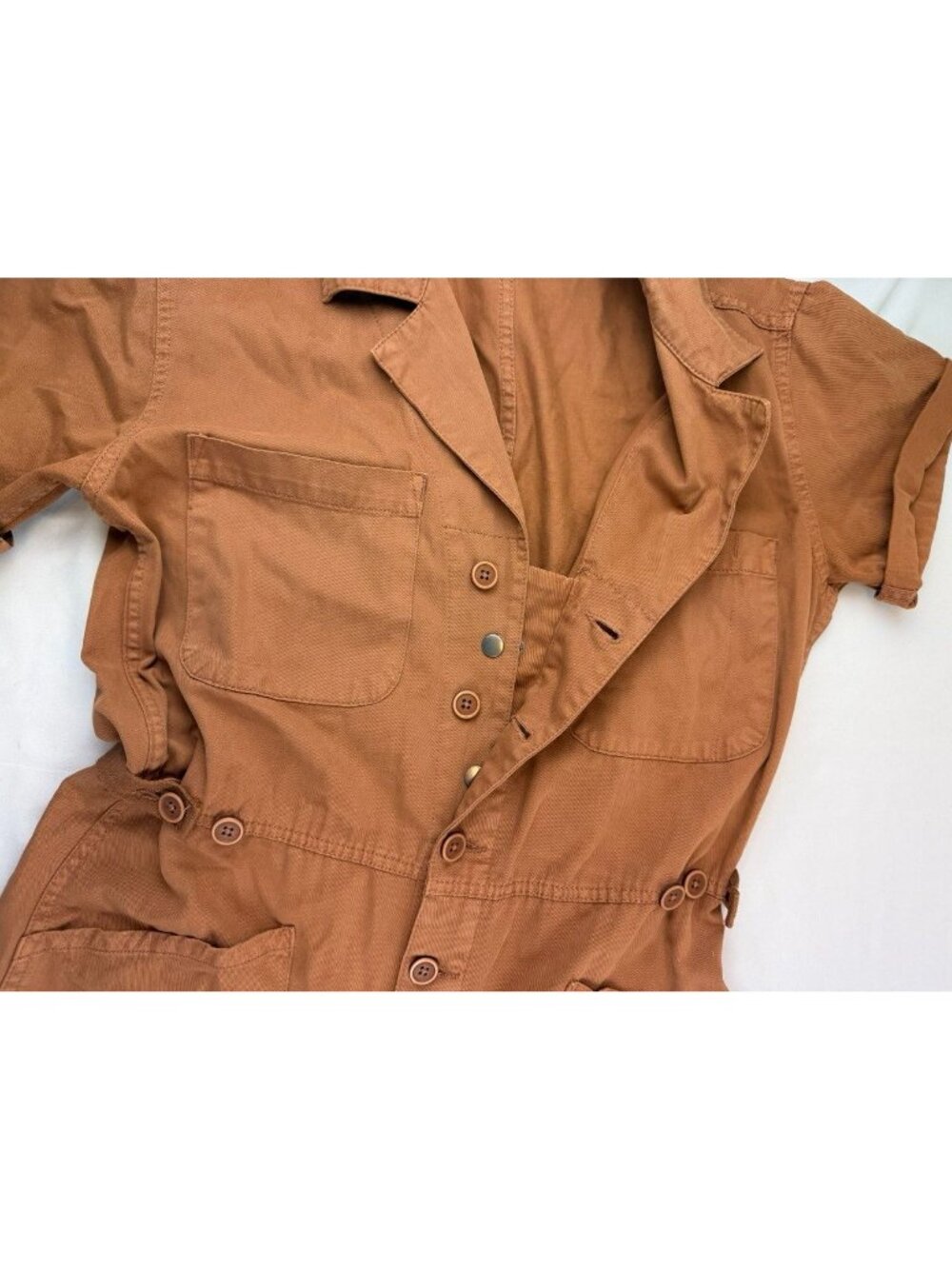 Pistola Grover Short-Sleeve Cotton Field Jumpsuit Size Medium - Picture 10 of 12